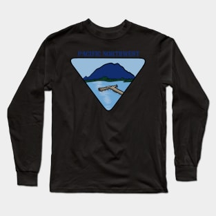 Pacific Northwest - Mt. Rainier Dock Long Sleeve T-Shirt